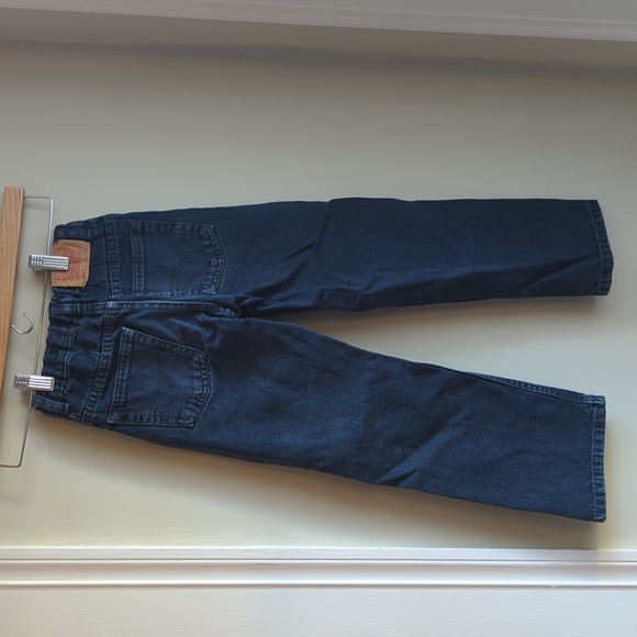 Levi's Washed Black/Blue Straight Boy's 505 Jeans Size 7 - Picture 6 of 7